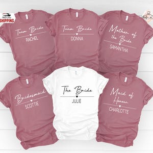 Bachelorette Party Shirt, Bride Gift Team Bride Shirt, Hen Party Shirt, Wedding Party Shirt, Custom hen Party T Shirt, Bridal Party Shirt