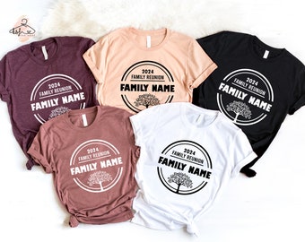 Custom Family Reunion 2024 Shirt, Personalized Family Shirt, Reunited Shirt, Family Name T-shirt, Family Tree Shirt, Family Matching Shirt