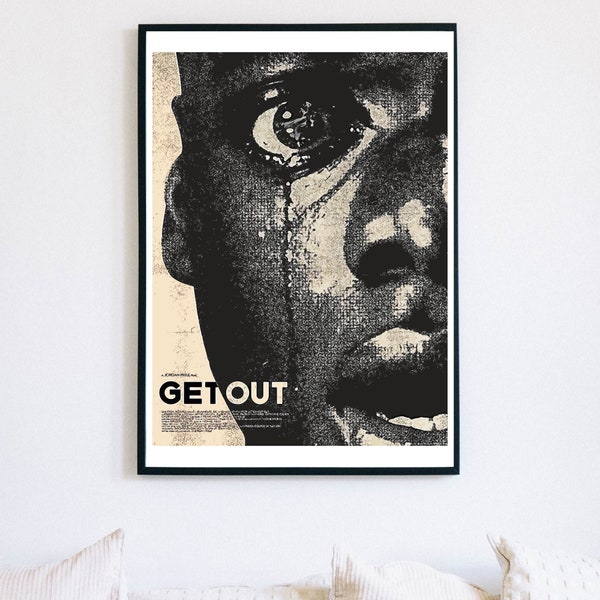 Get Out Digital Art Poster Print | Printable Wall Art | Horror Movie Photo. Horror Movie Gifts | Digital Download