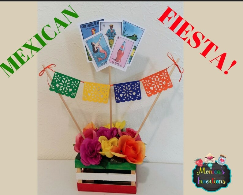 Mexican Party Centerpieces Mexican Birthday Centerpieces Etsy