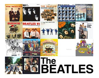 The Beatles Albums Sticker - Special 2-fer Deal
