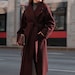 2040272 Burgundy Wool Coat main image 1