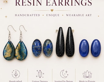 Handmade Resin Earrings