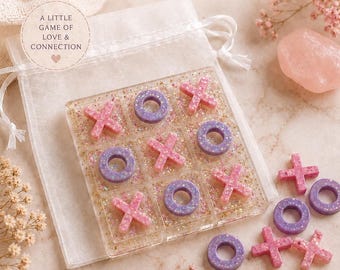 Handmade Resin Tic Tac Toe Game