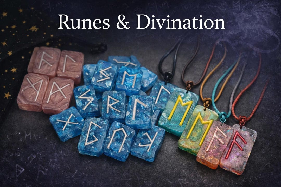 Handcrafted Resin Rune Stone Set – One-of-a-kind Divination Tool - Etsy
