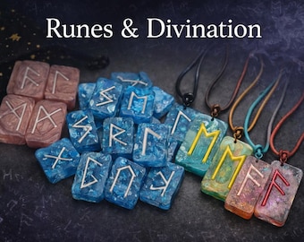 Handcrafted Resin Rune Stone Set – One-of-a-Kind Divination Tool