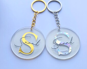 Personalised Acrylic Keyring