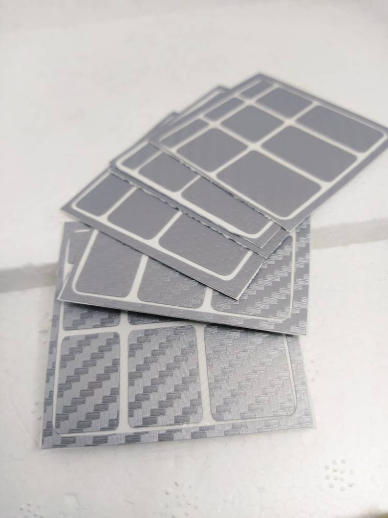 Replacement Sticker Set for Mirror Cube in Carbon Fiber - Etsy
