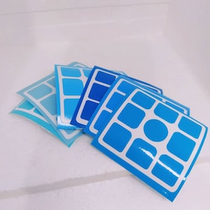 Set of gradient stickers for Rubik&#39;s Cube (size and color of your choice)