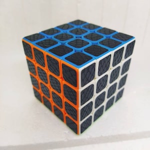 Set Kohlefaser-Aufkleber Stil &quot;Schlange&quot; für Rubik Würfel 4x4