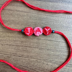 Handmade Crochet Personalized Name Rakhi
