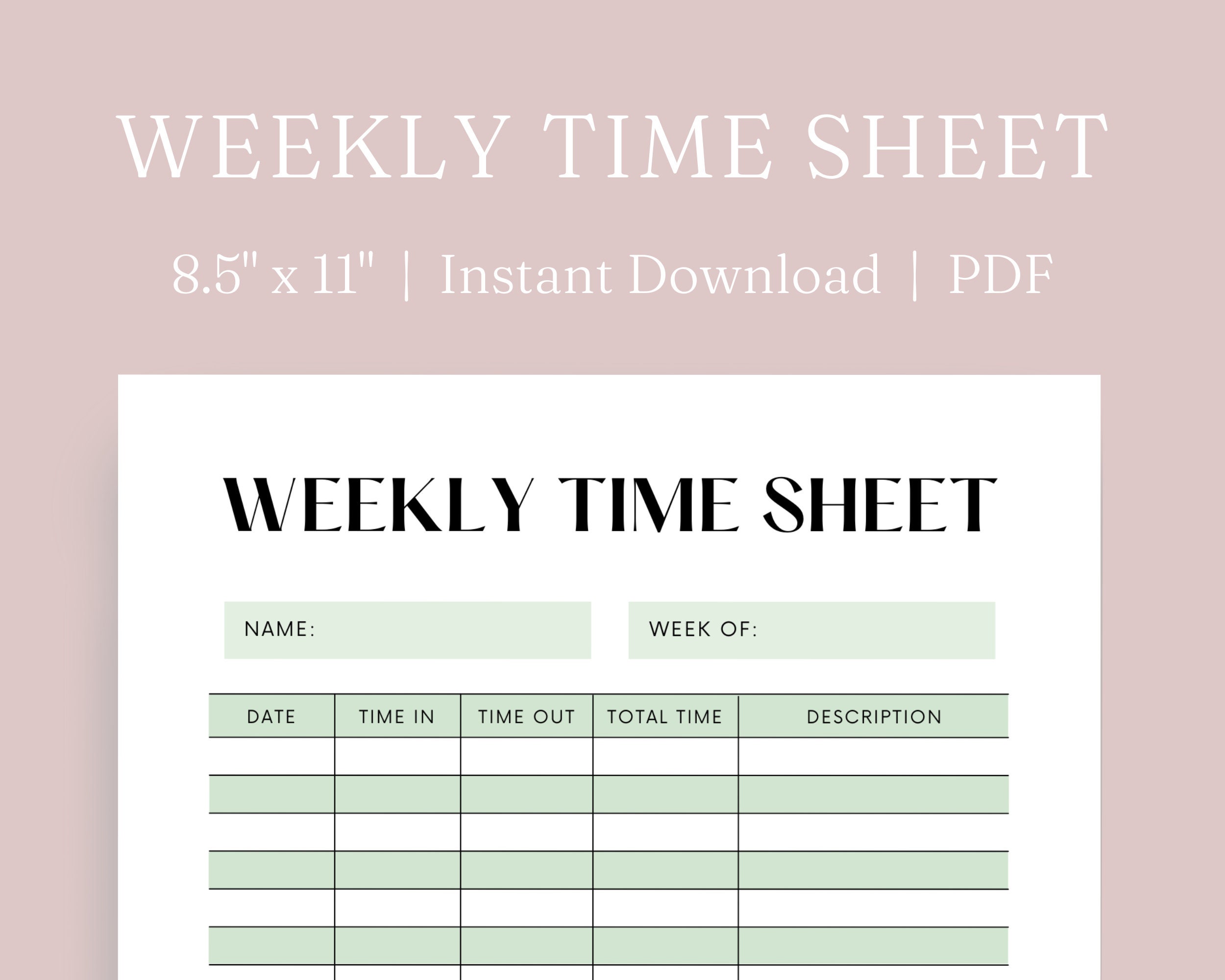 Weekly Time Sheet weekly-time-sheet