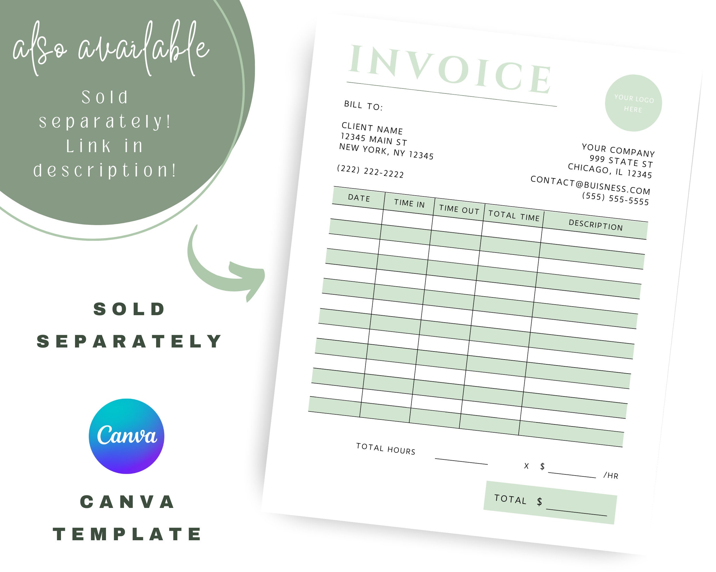 Order Form Template | Editable in Canva | Small Business Template - Etsy