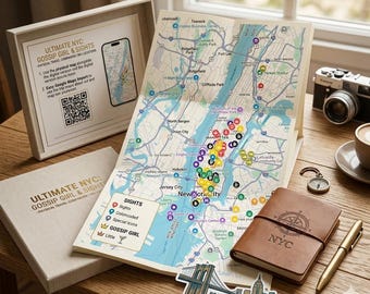 New York City Google Maps Guide 2026 | 150+ Hotspots, Attractions, Restaurants & Gossip Girl Locations | Digital Travel Map NYC