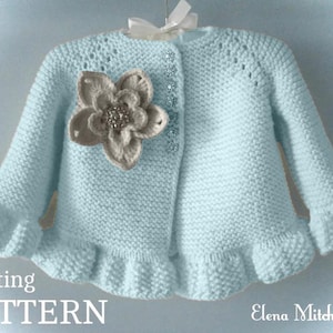 Knitting PATTERN # 59 Baby Jacket Knitted Baby Cardigan Knit Baby Girl Jacket Baby Sweater Knitting Pattern in English PDF