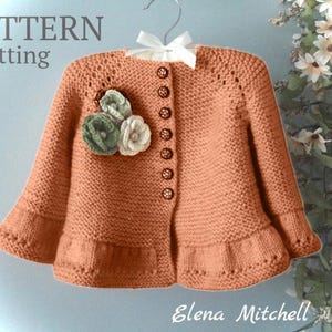 Knitting PATTERN # 67 Knitting Pattern Baby Cardigan Knitted Baby Jacket Baby Sweater Pattern in English PDF