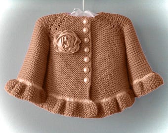 Knitting PATTERN # 59 Knitting Pattern Baby Cardigan Baby Jacket Baby Sweater Baby Coat Pattern in English PDF