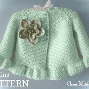 Knitting PATTERN # 59 Baby Jacket Knitted Baby Cardigan Knit Baby Girl Jacket Baby Sweater Knitting Pattern in English PDF