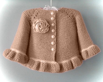 Knitting PATTERN # 59 Knitting Pattern Baby Cardigan Baby Jacket Baby Sweater Baby Coat Pattern in English PDF