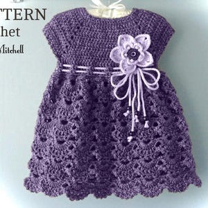 Crochet PATTERN # 6 Crochet Pattern Baby Dress Christening Baby Dress Pattern in English PDF