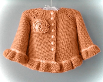 Knitting PATTERN # 59 Knitting Pattern Baby Cardigan Baby Jacket Baby Sweater Baby Coat Pattern in English PDF