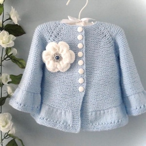 Knitting PATTERN # 67 Knitting Pattern Baby Cardigan Knitted Baby Jacket Baby Sweater Pattern in English PDF