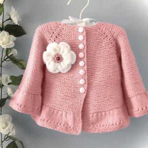 Knitting PATTERN # 67 Knitting Pattern Baby Cardigan Knitted Baby Jacket Baby Sweater Pattern in English PDF