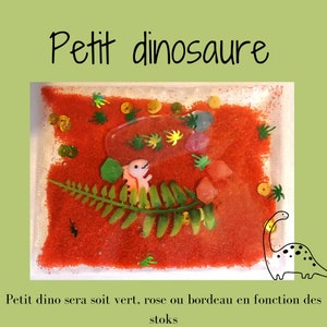 Dinosaur sensory pouch