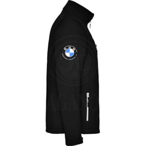 Chaqueta cortavientos softshell Bm con logos motor para moteros. Personalizada con vinilo textil de 1ra calidad. mw imagen 3