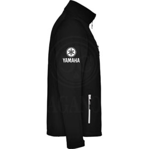 Yama softshell windbreaker jacket, with motor logos for bikers. Personalized with 1st quality textile vinyl. image 3