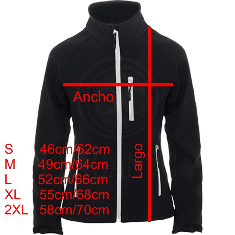 Veste coupe-vent softshell Fant, avec logos moteurs pour les motards. Personnalisé avec du vinyle textile de 1ère qualité. image 10