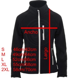 Hon softshell windbreaker jacket with motor logos for bikers. Personalized with 1st quality textile vinyl. image 10