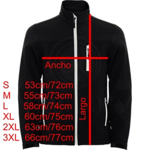 Yama softshell windbreaker jacket, with motor logos for bikers. Personalized with 1st quality textile vinyl. image 5