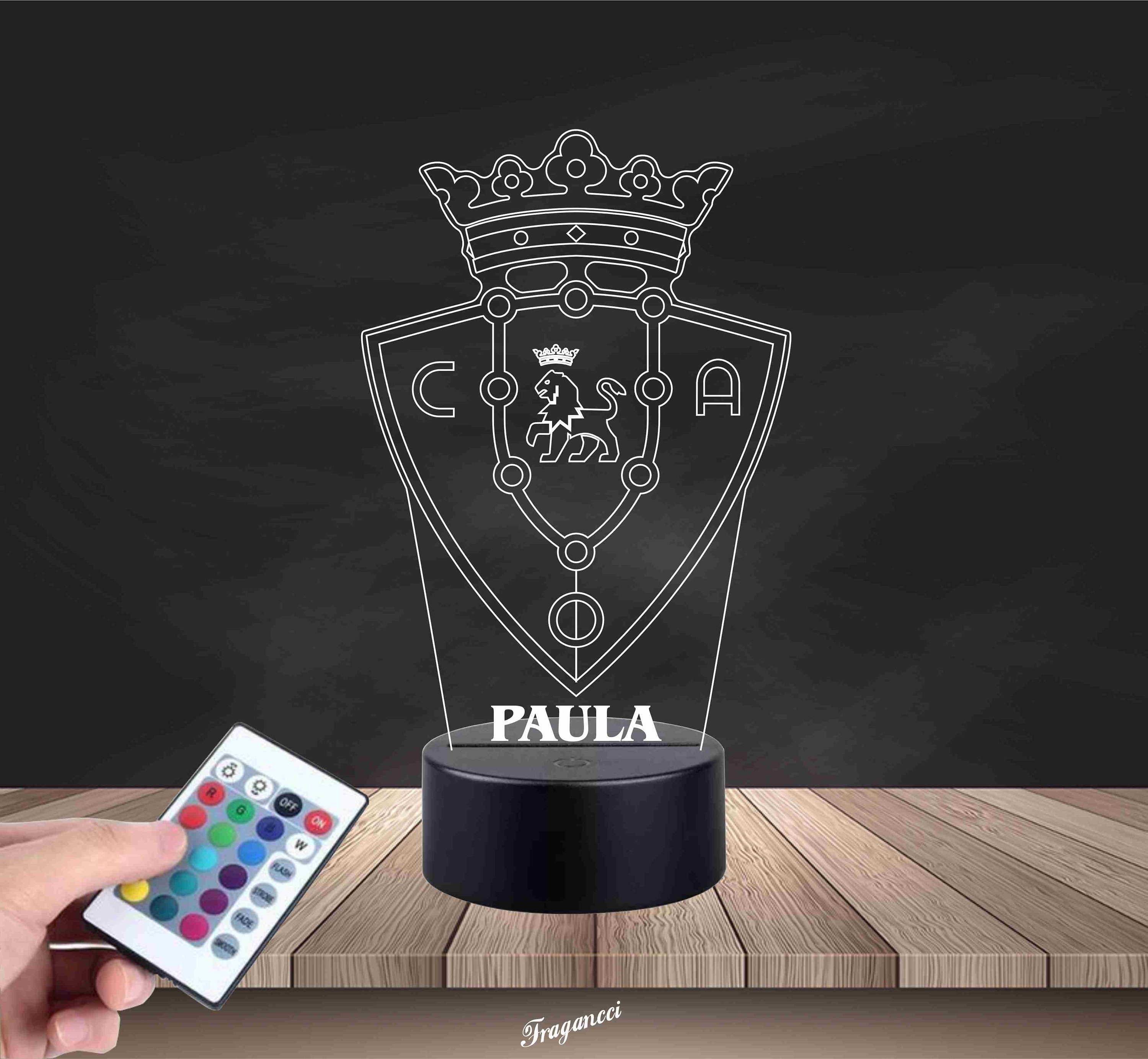 Customizable Football Shield 3D LED Lamp, LED Car Lamp, LED Desk Lamp, Color Changing Lamp