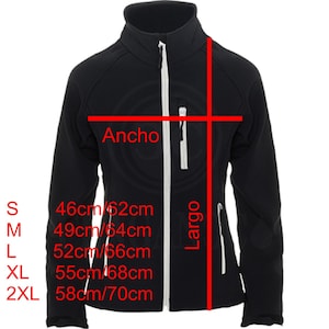 Yama softshell windbreaker jacket, with motor logos for bikers. Personalized with 1st quality textile vinyl. image 10