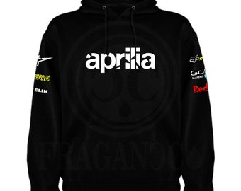 April sweatshirt with or without a hood and with or without a kangaroo bag with personalized logos from the motor world. Custom name to choose from.