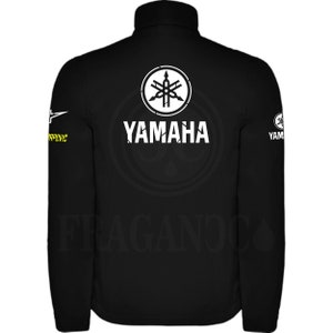 Yama softshell windbreaker jacket, with motor logos for bikers. Personalized with 1st quality textile vinyl. image 2