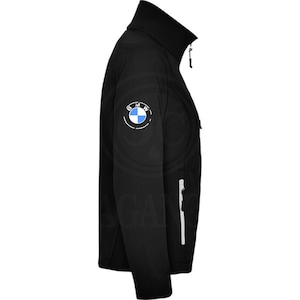 Chaqueta cortavientos softshell Bm con logos motor para moteros. Personalizada con vinilo textil de 1ra calidad. mw imagen 8