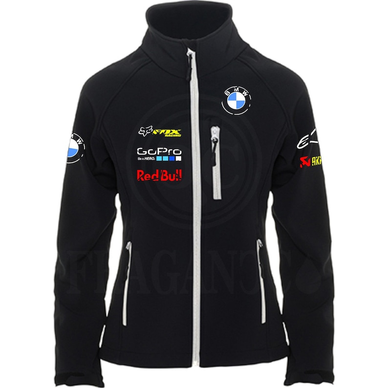 Chaqueta cortavientos softshell Bm con logos motor para moteros. Personalizada con vinilo textil de 1ra calidad. mw imagen 6