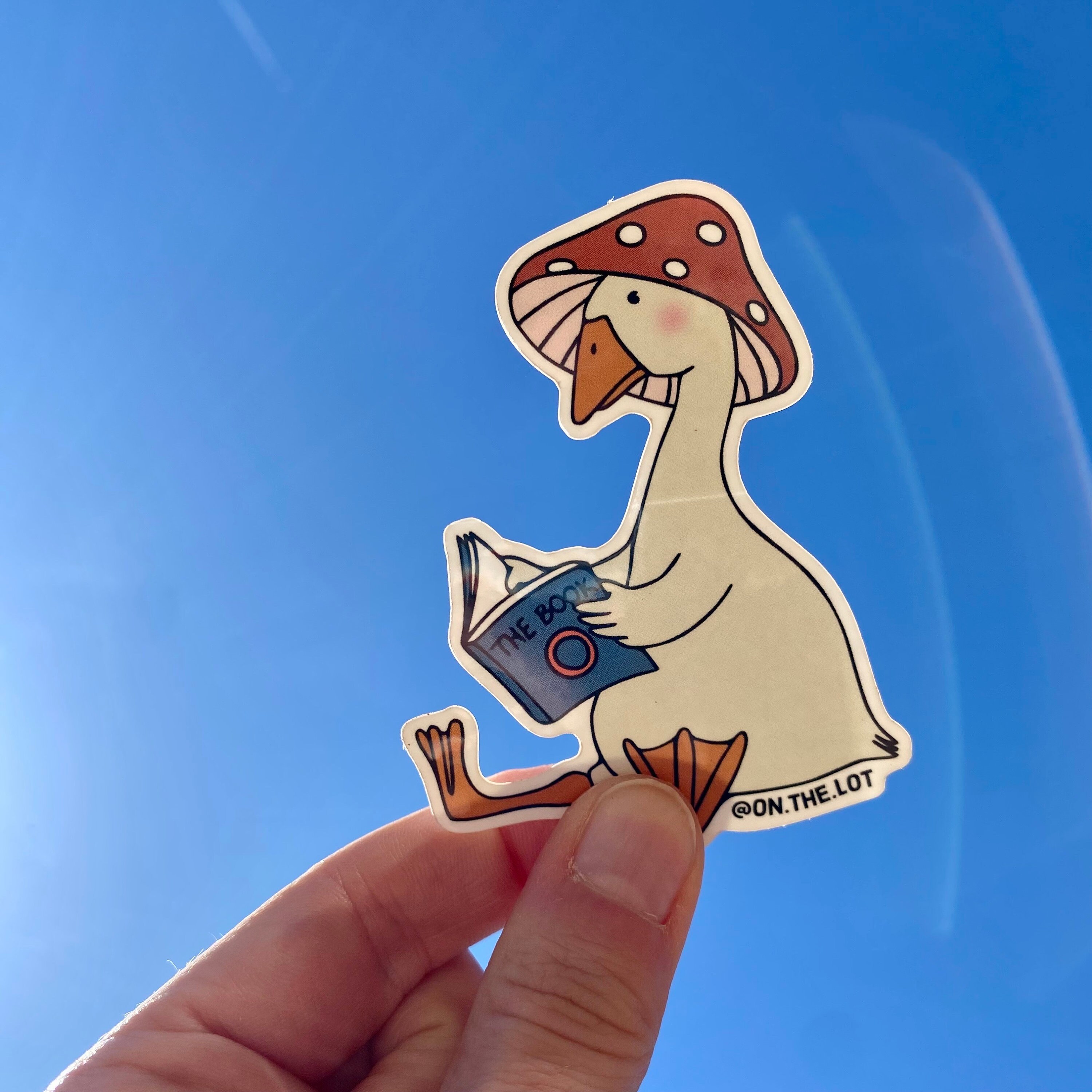 Sticker Pwp Goose Reads the Book Sticker - Etsy