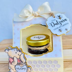 Caixa de pote de mel DIY SVG – Embalagem fofa para potes pequenos