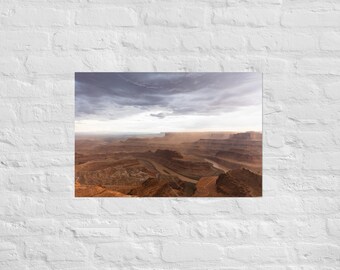 Moab Canyonlands Sunset Print / Utah / Arte mural / Fotografía de paisaje / Póster mate
