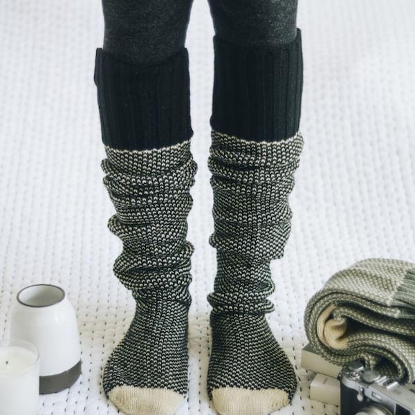 Women's Knitted Lounge Socks/ Knee High Winter Socks