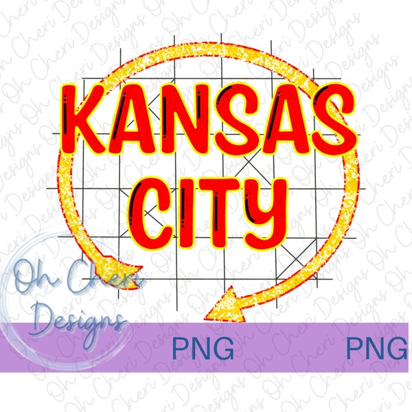 Kansas City football auto zone PNG Digital download only | sublimation | dtf transfers | tshirt | hoodie