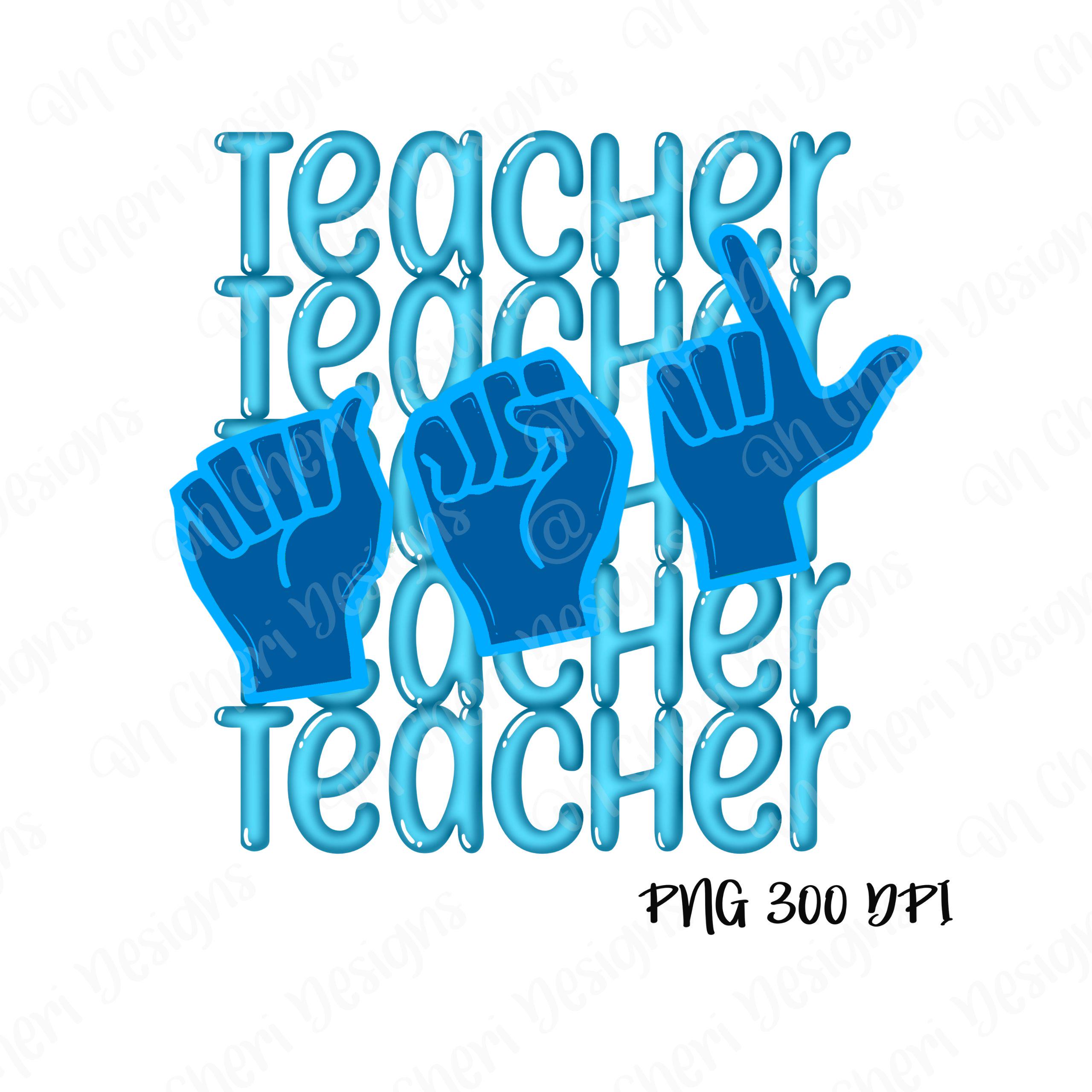 American Sign Language Teacher Asl PNG Digital Download, Sublimation ...