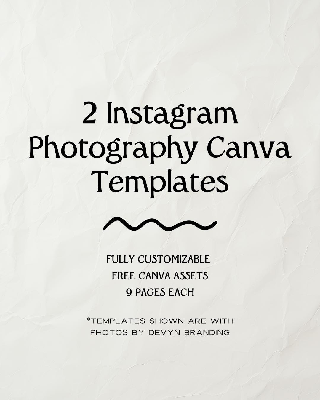 Photography Marketing Templates Modern & Timeless Designs Etsy