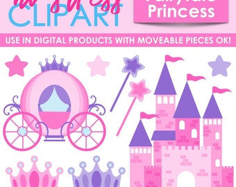 Fairytale Princess Clip Art (Digital Use Ok!)