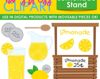 Lemonade Stand Clip Art (Digital Use Ok!)