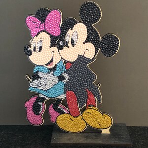 Disney&#39;s Mickey and Minnie Dancing Diamond Painted Stand