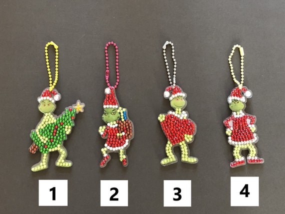 DiamondPaintingbyKim The Grinch Diamond Painting Keychains Ornaments